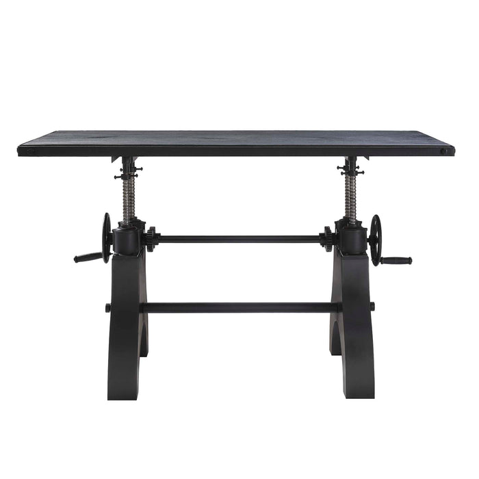 Genuine 60" Crank Adjustable Height Dining Table and Computer Desk