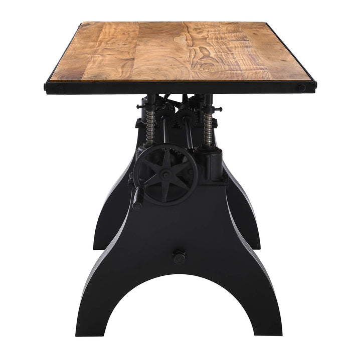 Genuine 60" Crank Adjustable Height Dining Table and Computer Desk