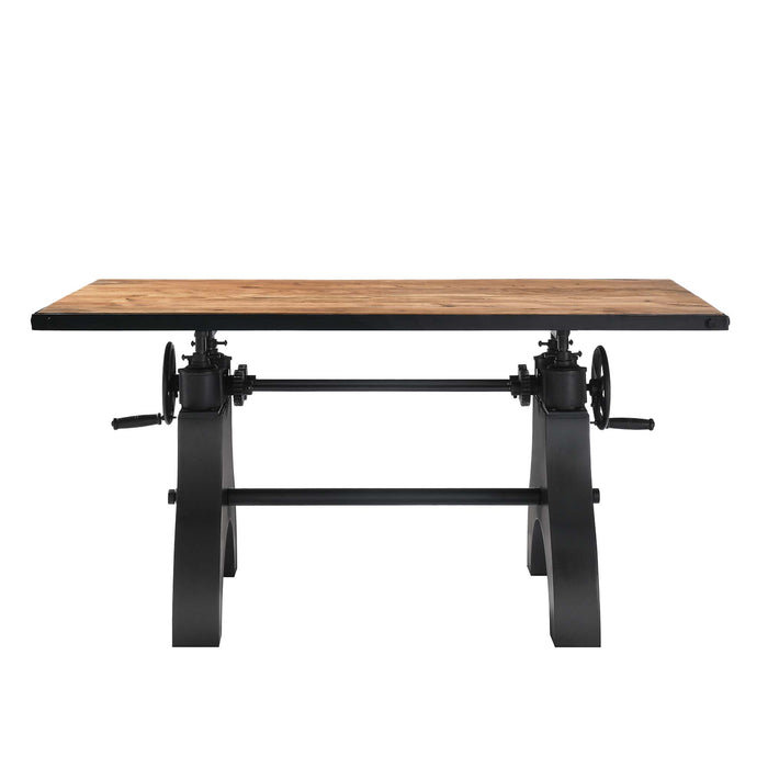 Genuine 60" Crank Adjustable Height Dining Table and Computer Desk