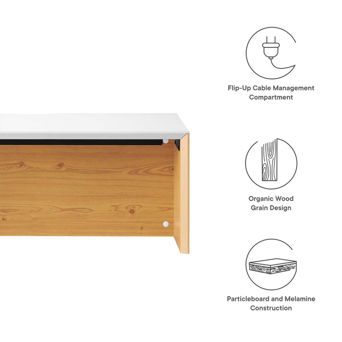 Kinetic 38" Wall-Mount Office Desk