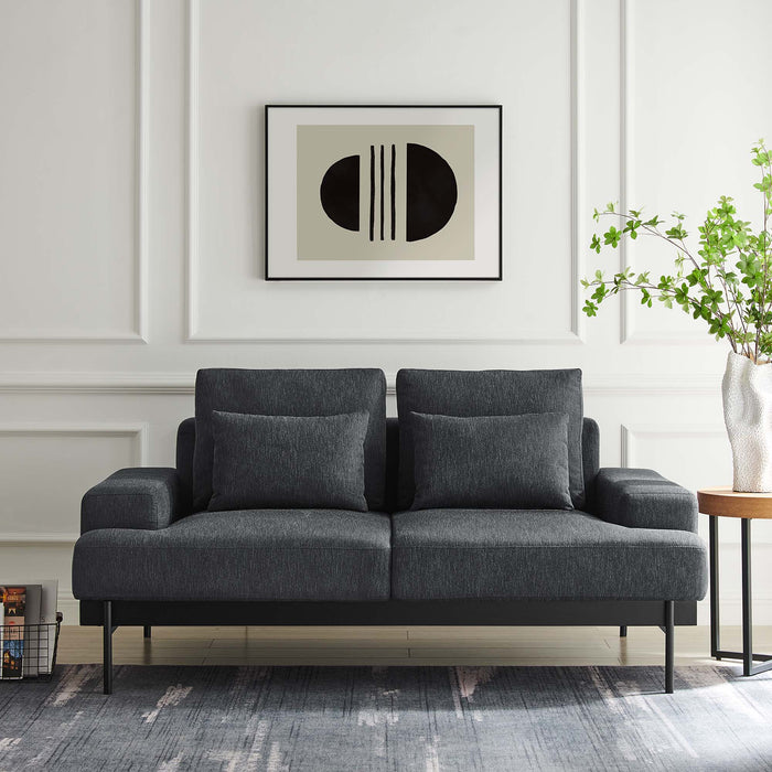 Proximity Upholstered Fabric Loveseat