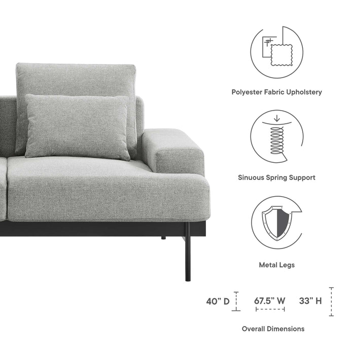 Proximity Upholstered Fabric Loveseat