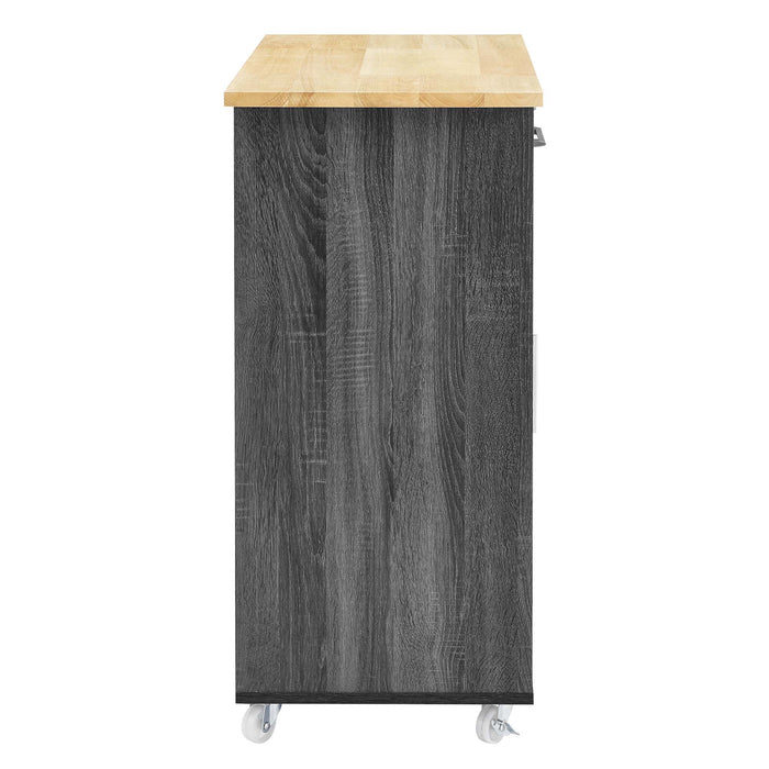 Culinary Kitchen Cart With Towel Bar