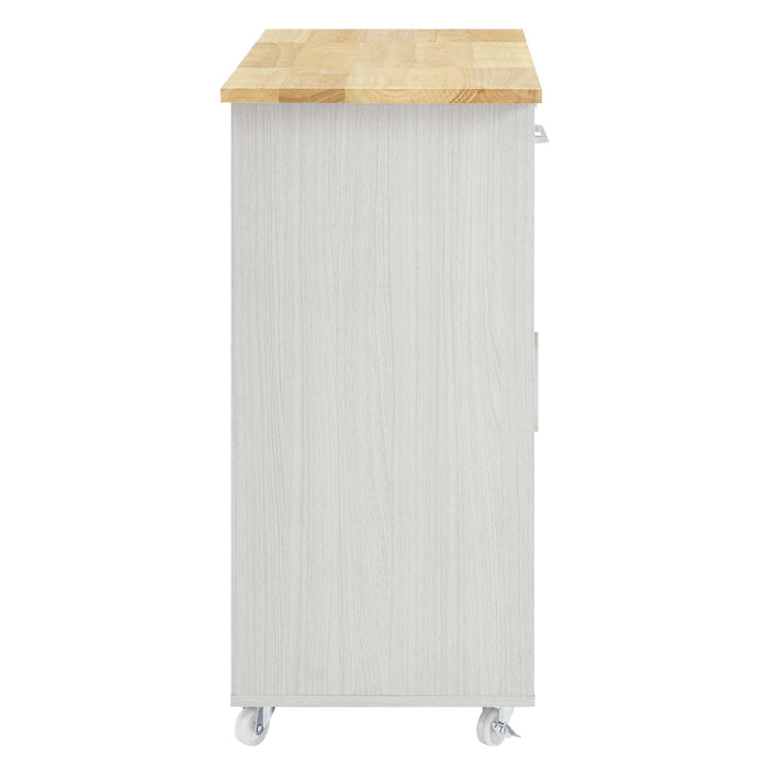 Culinary Kitchen Cart With Towel Bar