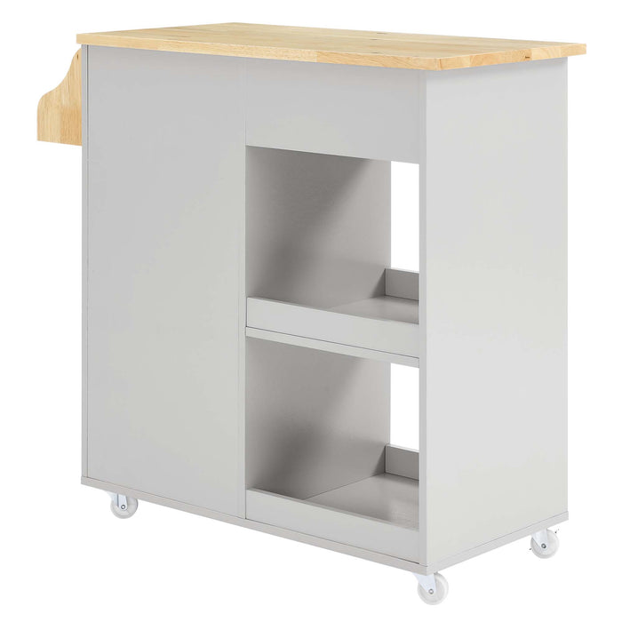 Culinary Kitchen Cart With Spice Rack