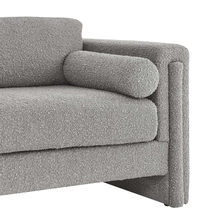 Visible Boucle Fabric Sofa