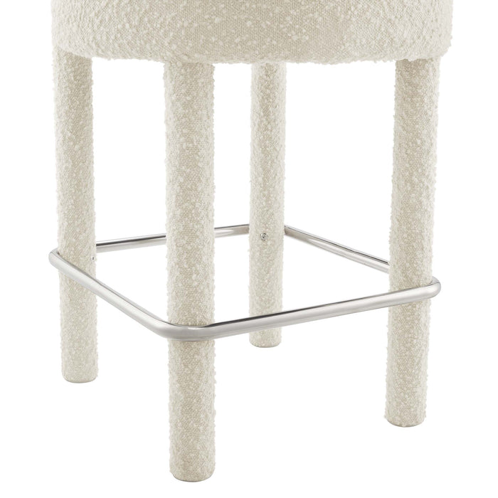 Toulouse Boucle Fabric Counter Stool