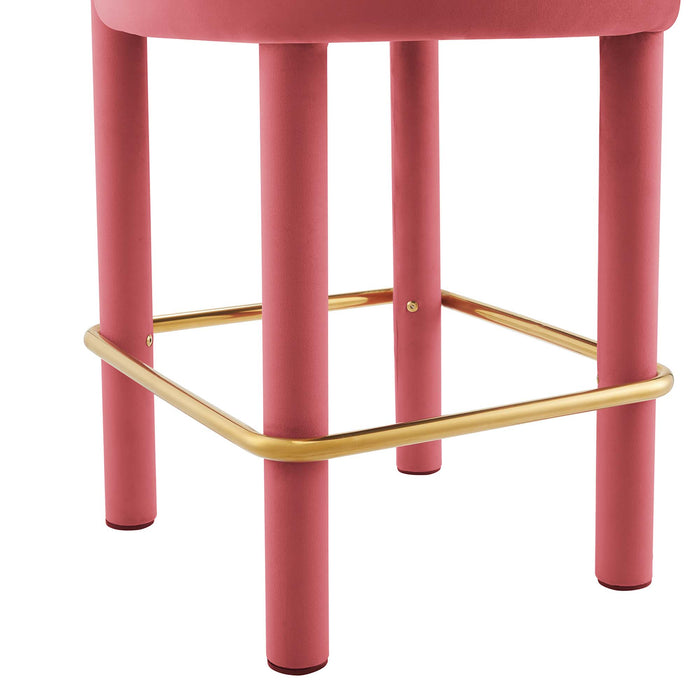 Toulouse Performance Velvet Counter Stool