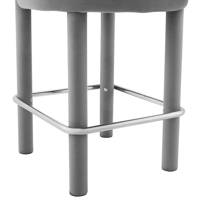 Toulouse Performance Velvet Counter Stool