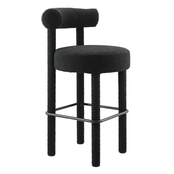 Toulouse Boucle Fabric Bar Stool