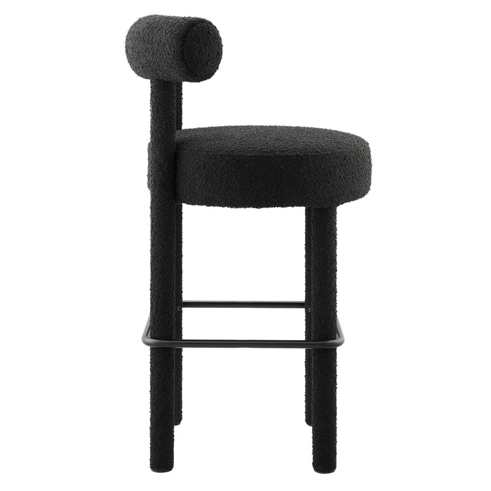 Toulouse Boucle Fabric Bar Stool