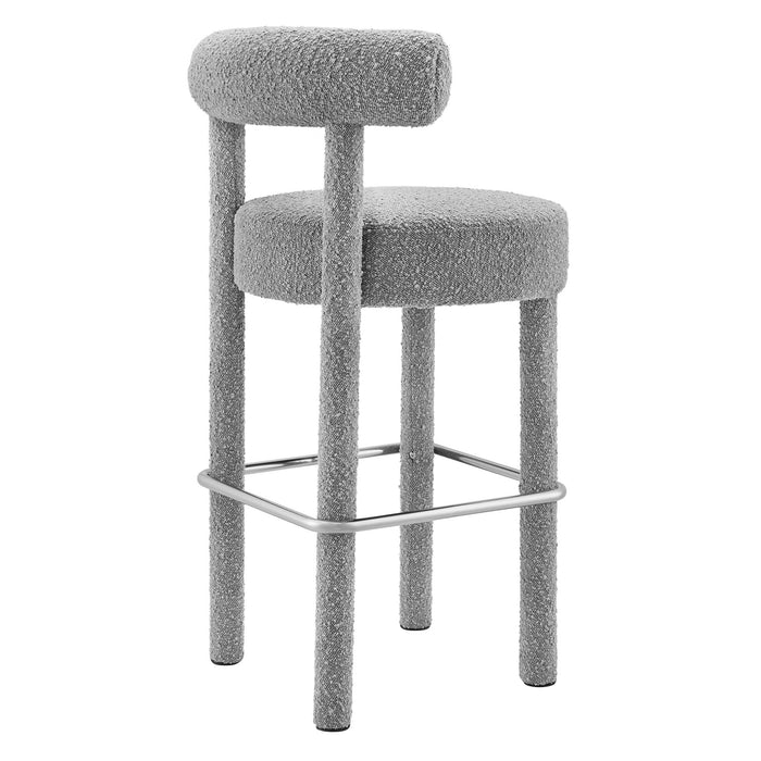 Toulouse Boucle Fabric Bar Stool