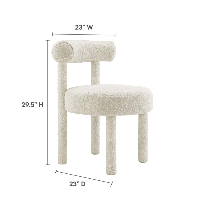 Toulouse Boucle Fabric Dining Chair