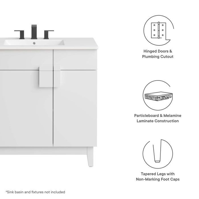 Miles 36” Bathroom Vanity Cabinet (Sink Basin Not Included)