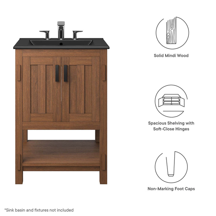 Ashlyn 24” Wood Bathroom Vanity Cabinet (Sink Basin Not Included)