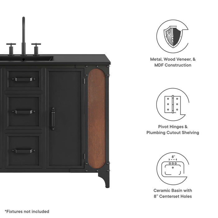 Steamforge 48" Single Sink Bathroom Vanity