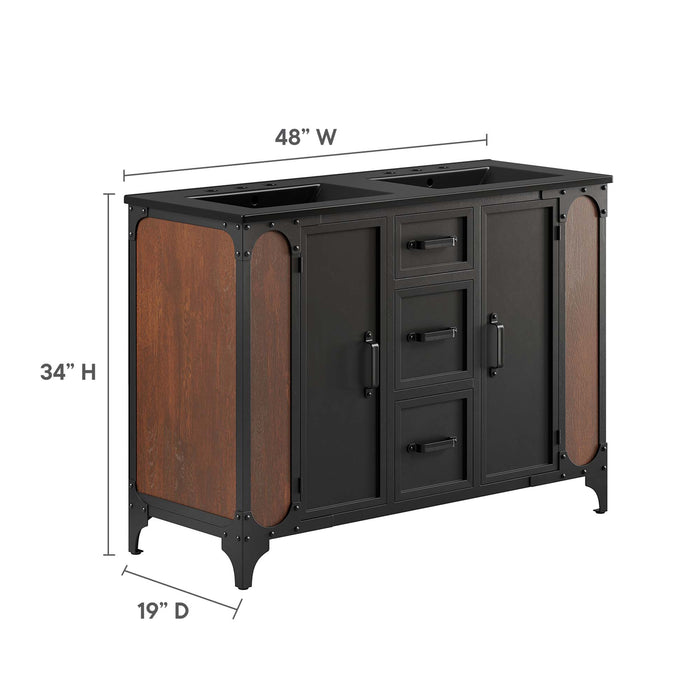 Steamforge 48" Double Sink Bathroom Vanity