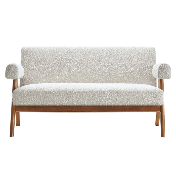 Lyra Boucle Fabric Loveseat