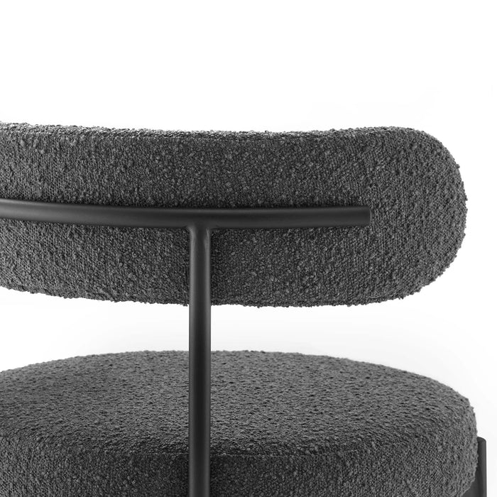 Albie Boucle Fabric Bar Stools - Set of 2