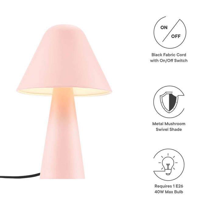 Jovial Metal Mushroom Table Lamp