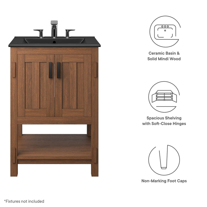 Ashlyn 24” Wood Bathroom Vanity