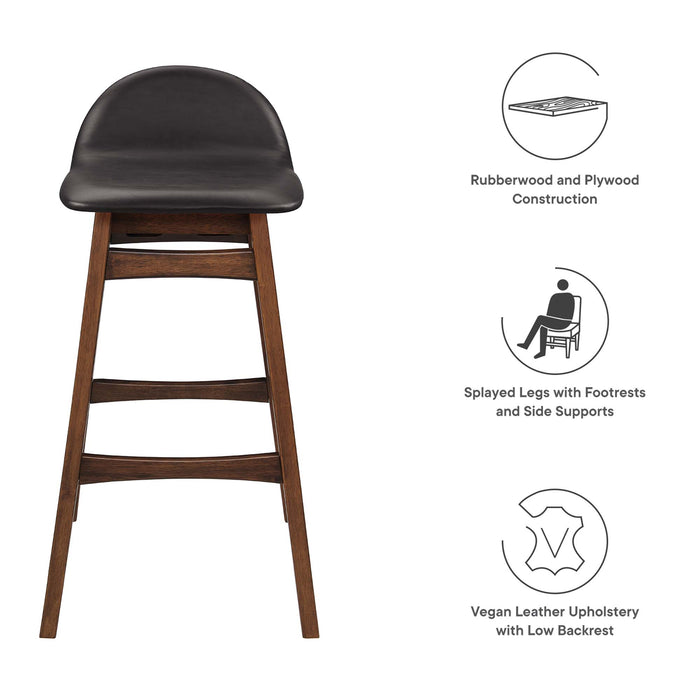 Juno Wood Bar Stool - Set of 2