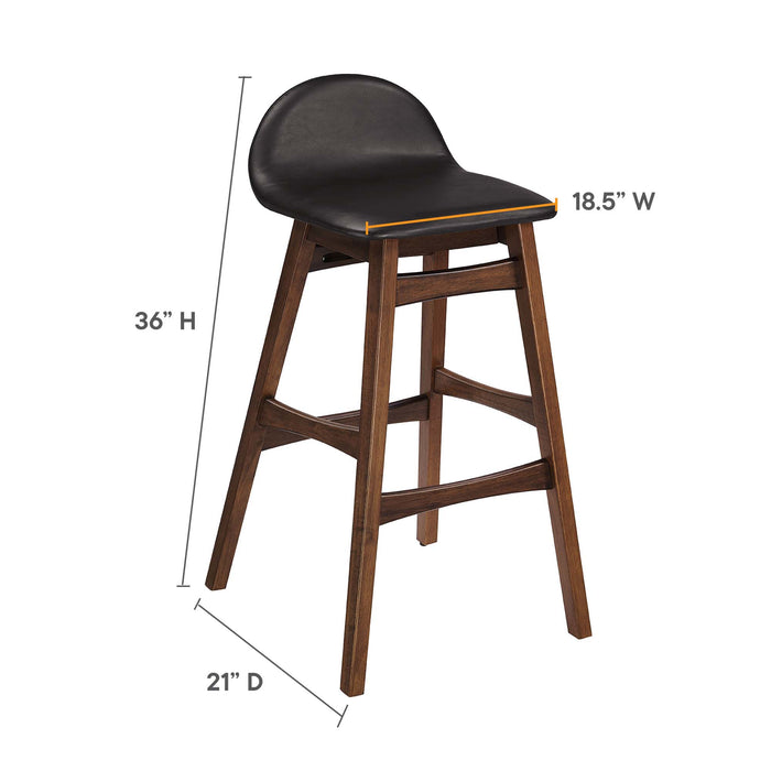 Juno Wood Bar Stool - Set of 2