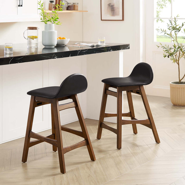 Juno Wood Counter Stool - Set of 2