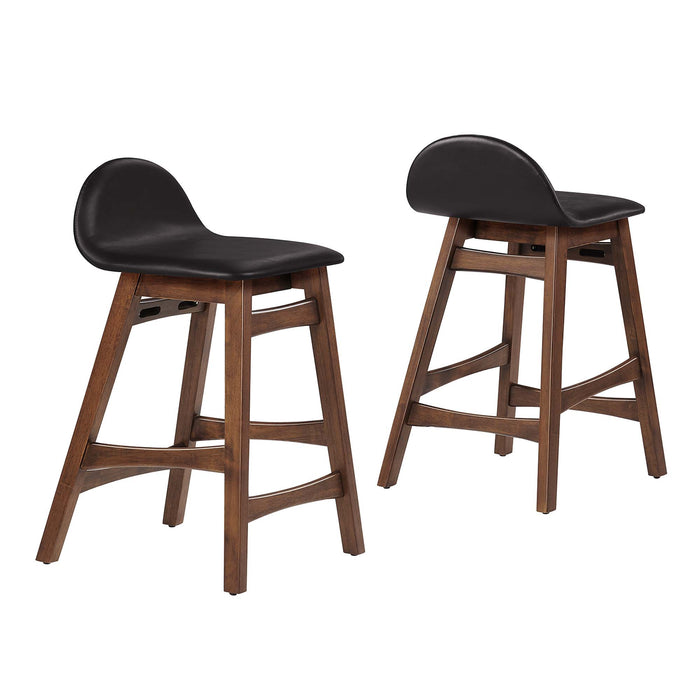 Juno Wood Counter Stool - Set of 2