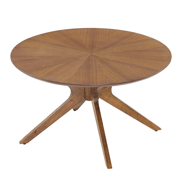 Crossroads Round Wood Coffee Table