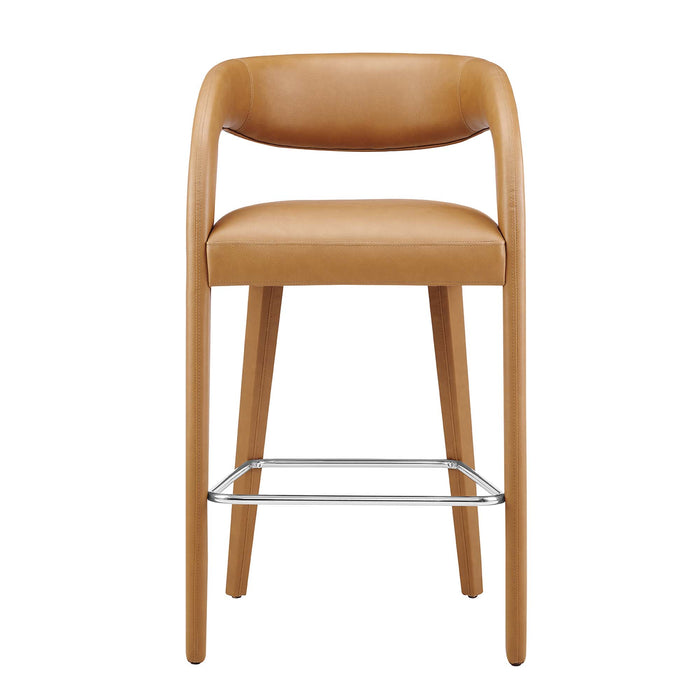 Pinnacle Vegan Leather Bar Stool Set of Two