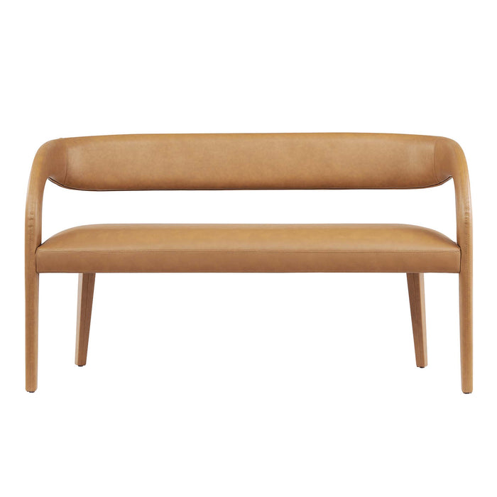 Pinnacle Vegan Leather Accent Bench