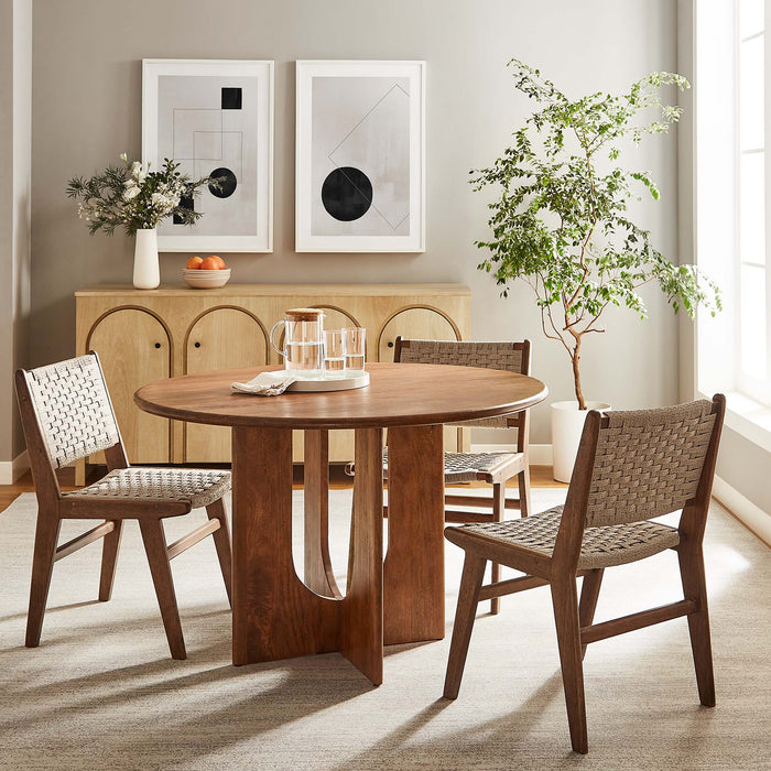 Rivian Round 48" Wood Dining Table