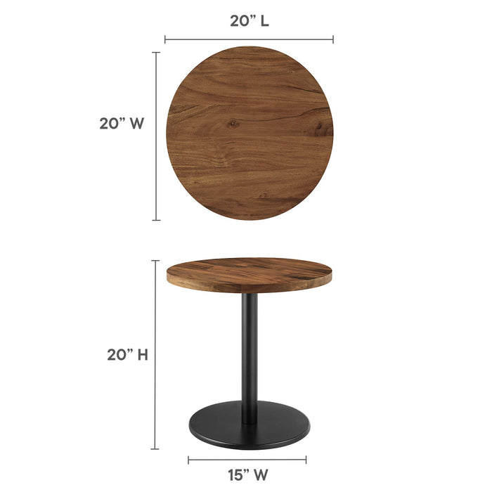 Viva Round Acacia Wood Side Table