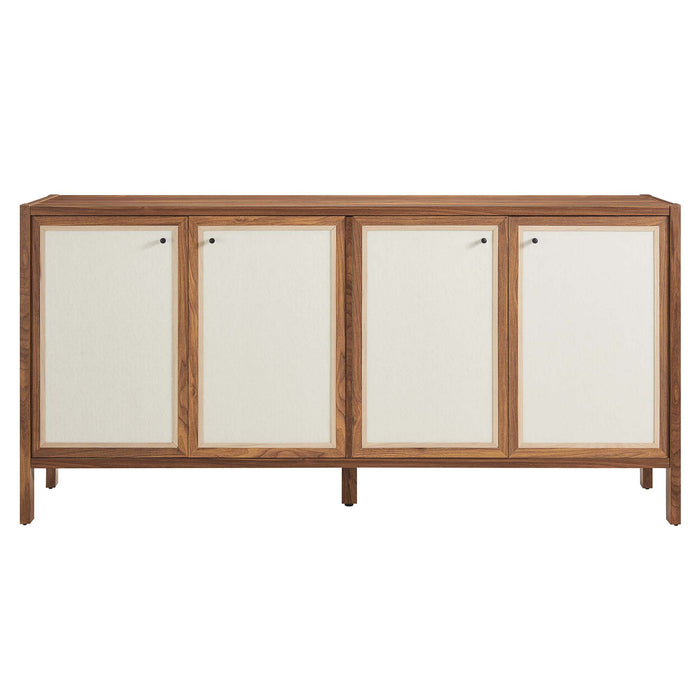 Capri 65" Wood Grain Sideboard Storage Cabinet