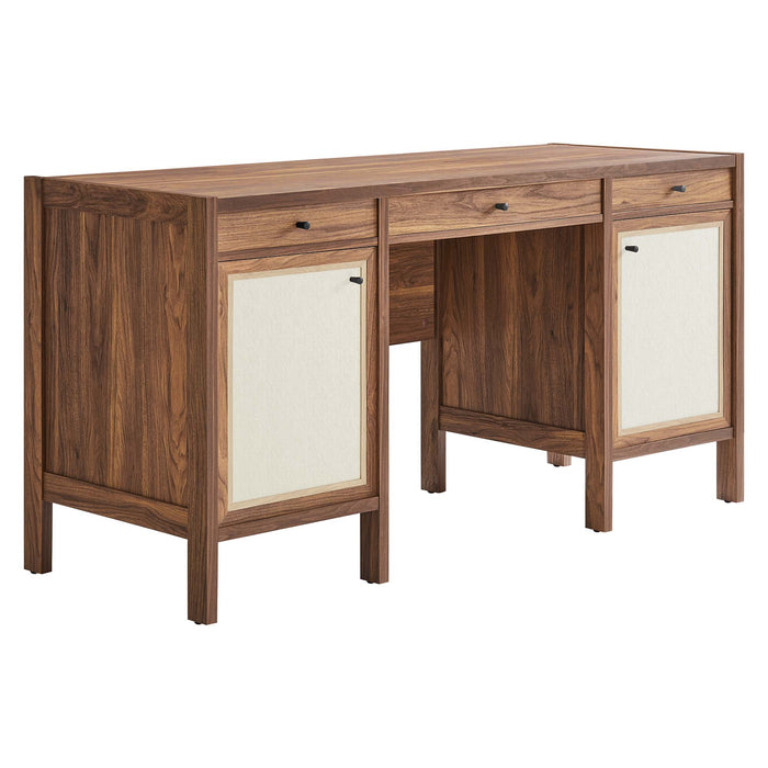 Capri 58" Wood Grain Office Desk