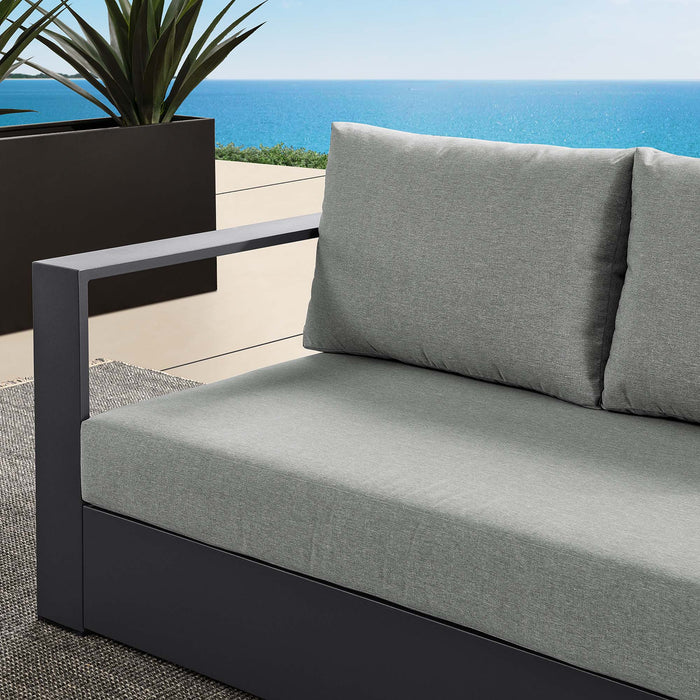 Tahoe Outdoor Patio Powder-Coated Aluminum Modular Left-Facing Loveseat