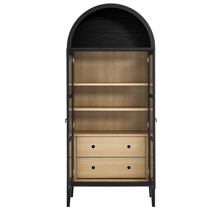 Nolan Tall Arched Storage Display Cabinet