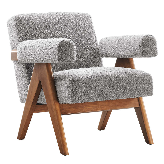 Lyra Boucle Fabric Armchair - Set of 2