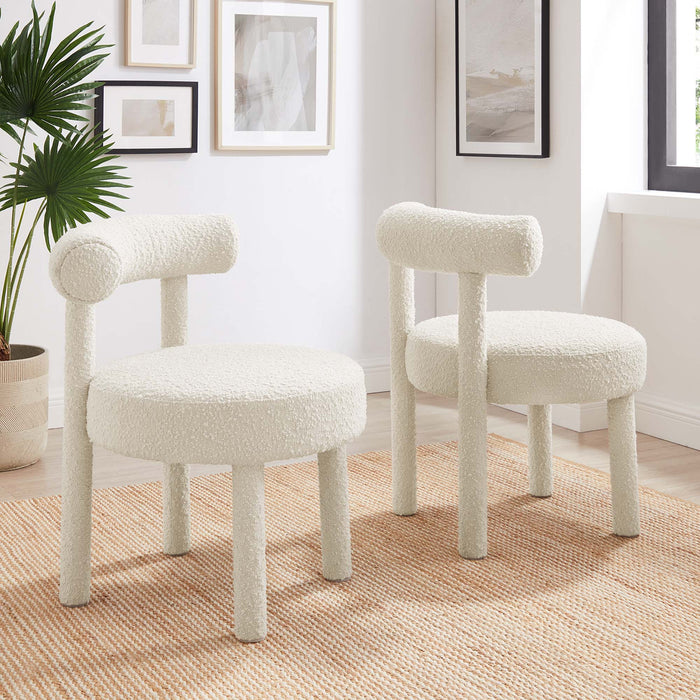 Toulouse Boucle Fabric Dining Chair - Set of 2