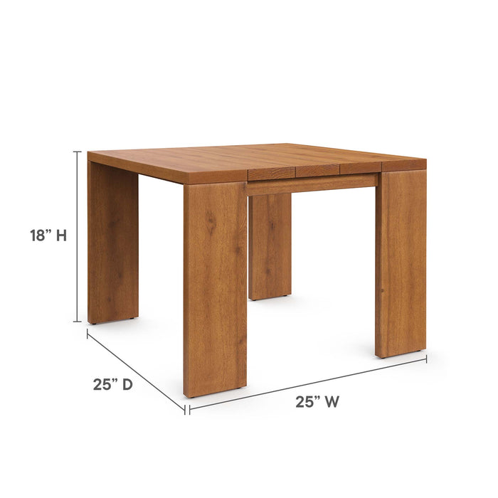 Tahoe Outdoor Patio Acacia Wood Side Table