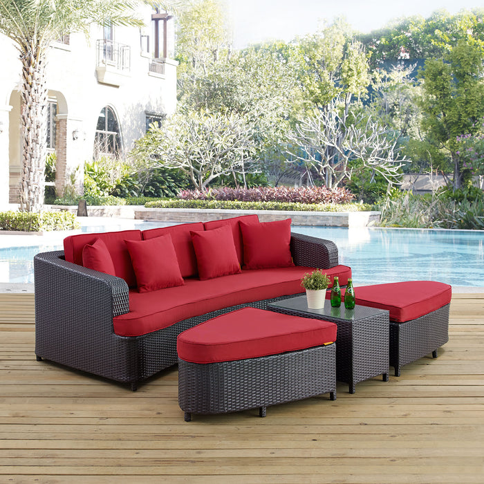 Monterey 4 Piece Outdoor Patio Sofa Set