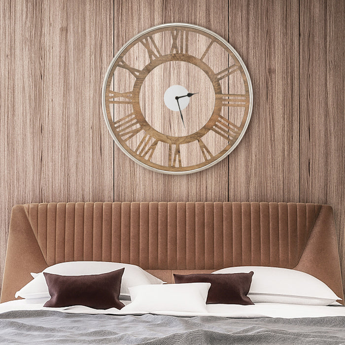 16 / 20 Inch Silent Wall Clock with Classic Frame and Classic Roman Number-20 Inch