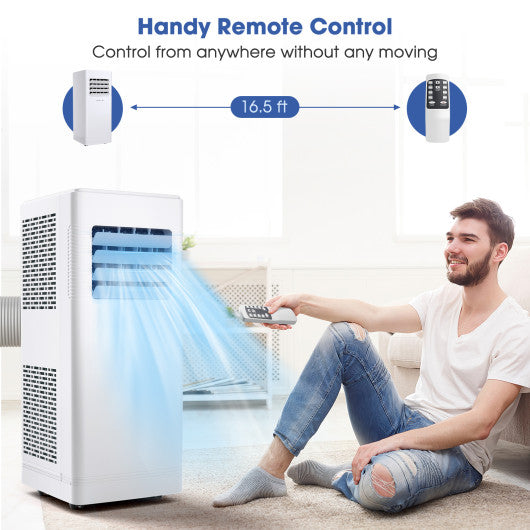 3-in-1 Portable Air Conditioner with Cooling Fan Dehumidifier Function-10000 BTU