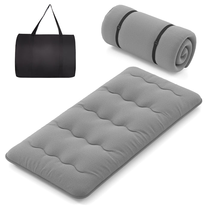 Futon Mattress with Washable Cover and Carry Bag-Twin Size