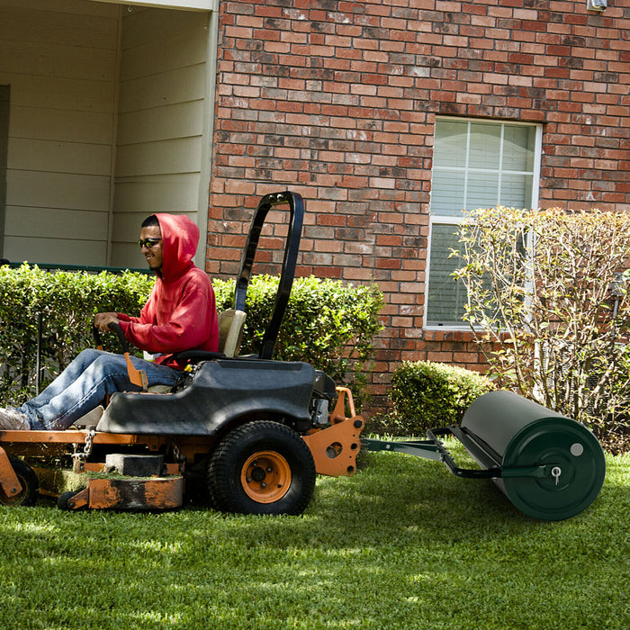 39 Inch Wide Push/Tow Lawn Roller-Green