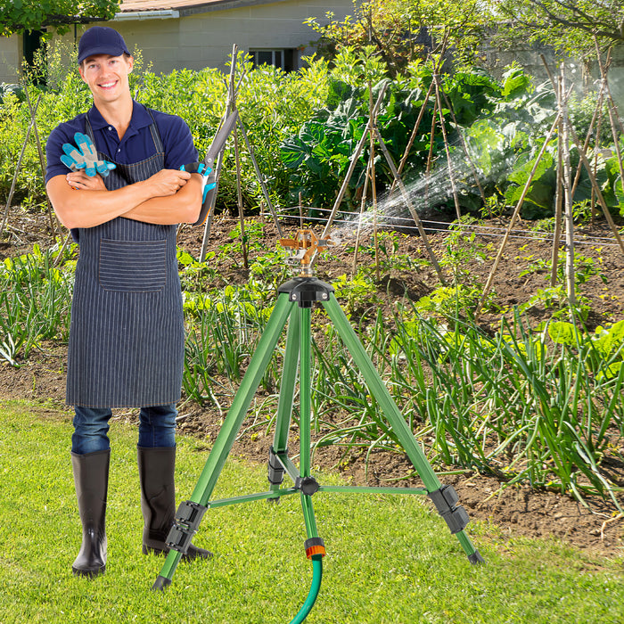 Impact Sprinkler on Tripod Base Set of 2 with 360 Degree Rotation-L