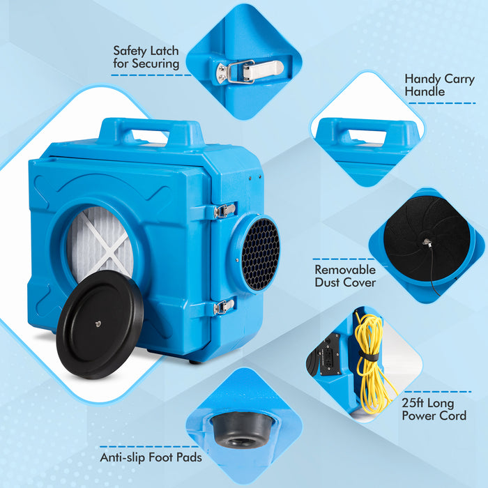 Industrial Commercial Air Scrubber with Efficient Odor Eliminator