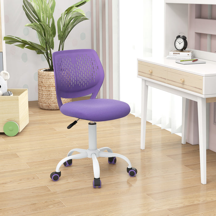 Ergonomic Children Study Chair with Adjustable Height-Purple