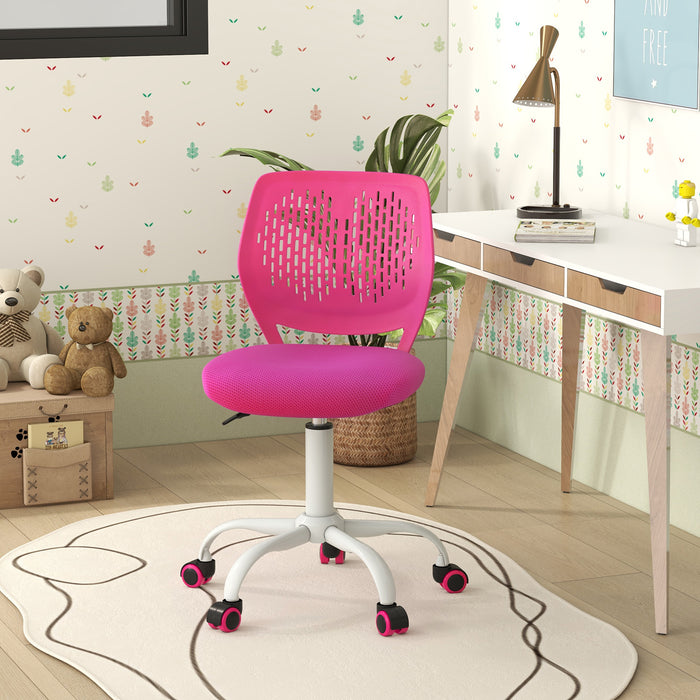 Ergonomic Children Study Chair with Adjustable Height-Pink